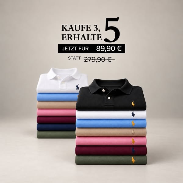 5 Premium Polo – nur 89,90€