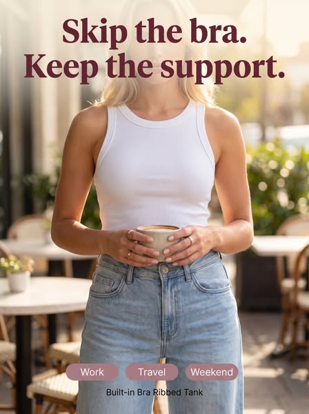 No Bra? No Problem. This Tank Has It Built In.