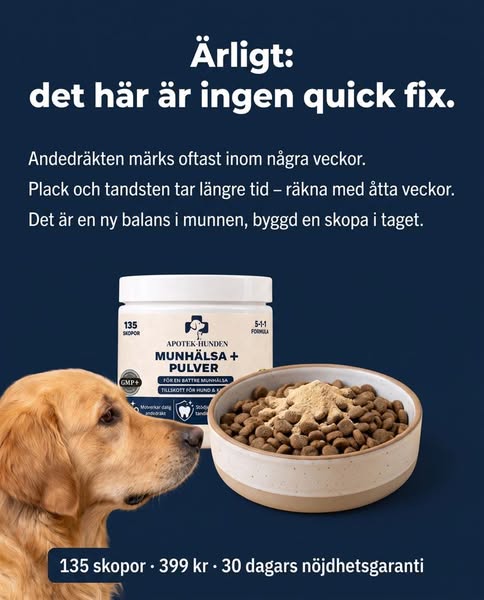 Komplett stöd för din hunds tänder.