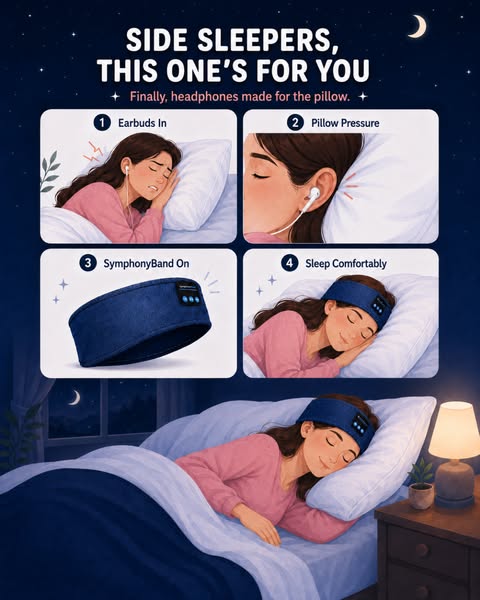 The Original SymphonyBand™ Sleep Headphones | Rated No.1 for Sleep Comfort & Sound | 60% Off