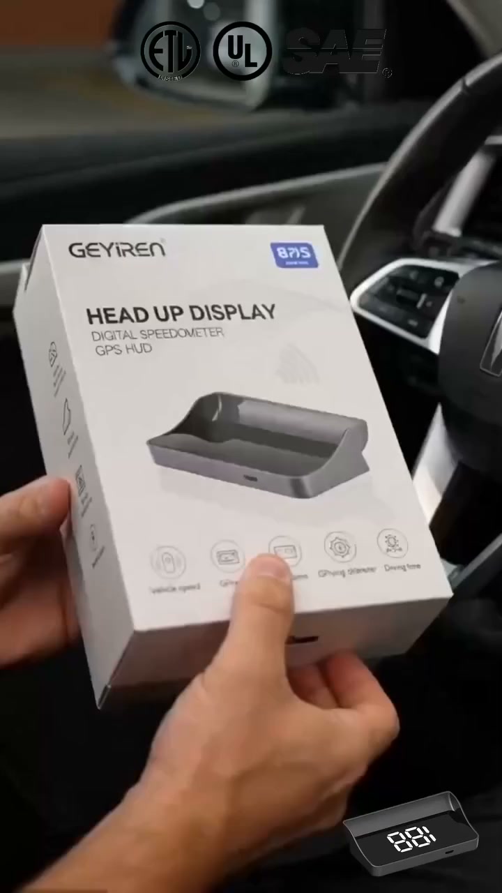 Keep Your Eyes on the Road: Plug-and-Play Digital HUD Speedometer!