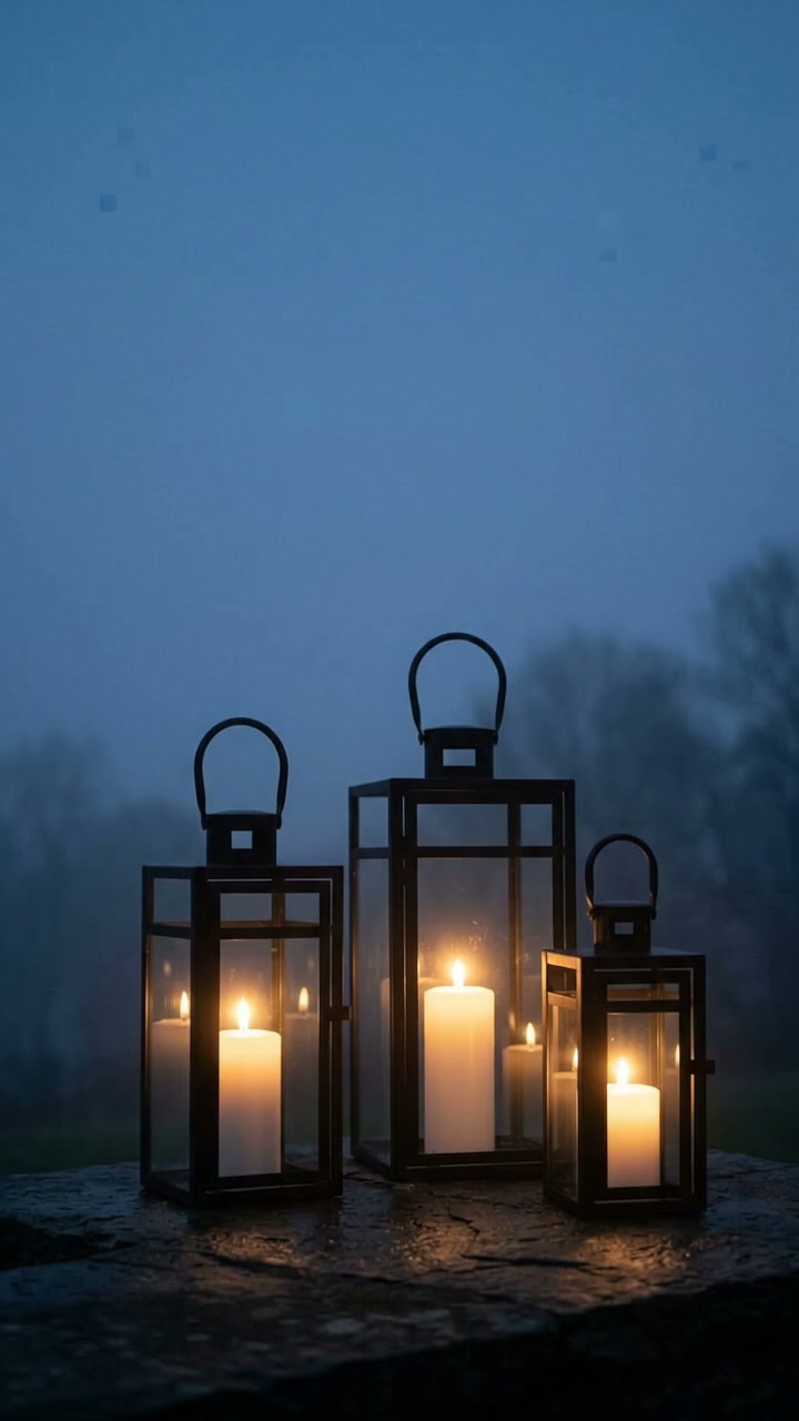 Candle Lanterns 3-Piece Set