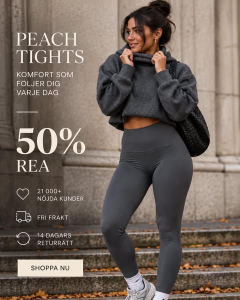 Peach Tights – Nu 50% rabatt.