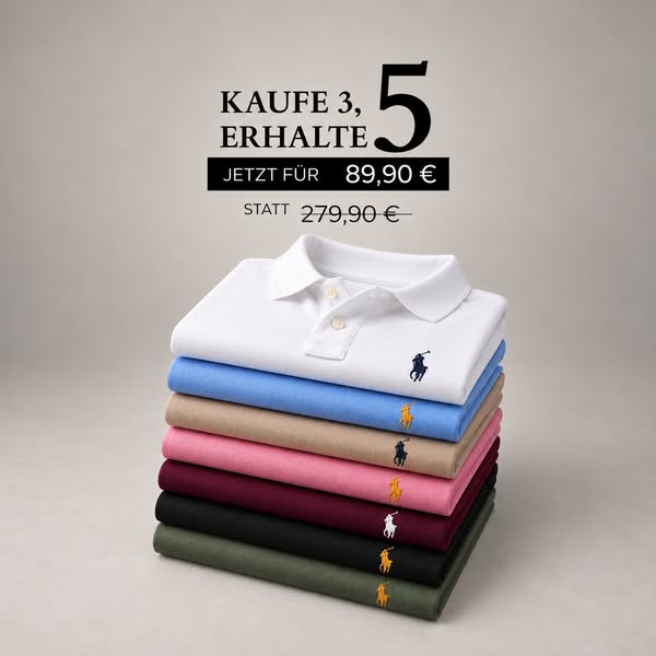 5 Premium Polo – nur 89,90€