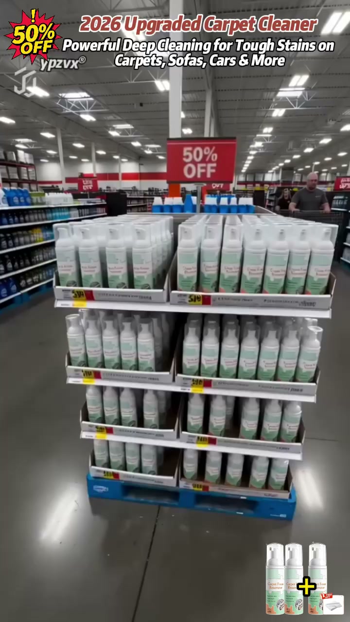 Last Day 50% OFF| Waterless Carpet Cleaning Foam – No Wet Mess, Just Pure Clean!