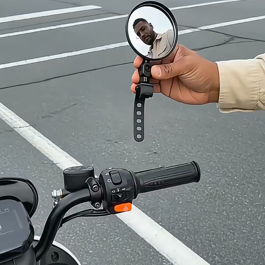No More Blind Spots | Shatter-Resistant Bike Mirror 2-Pack