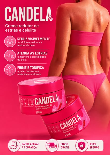 CANDELA – Creme Corporal Intensivo para Estrias, Celulites e Textura Irregular
