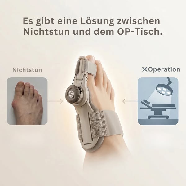 Korrigieren Sie Ihren Hallux Valgus – ganz ohne Operation.