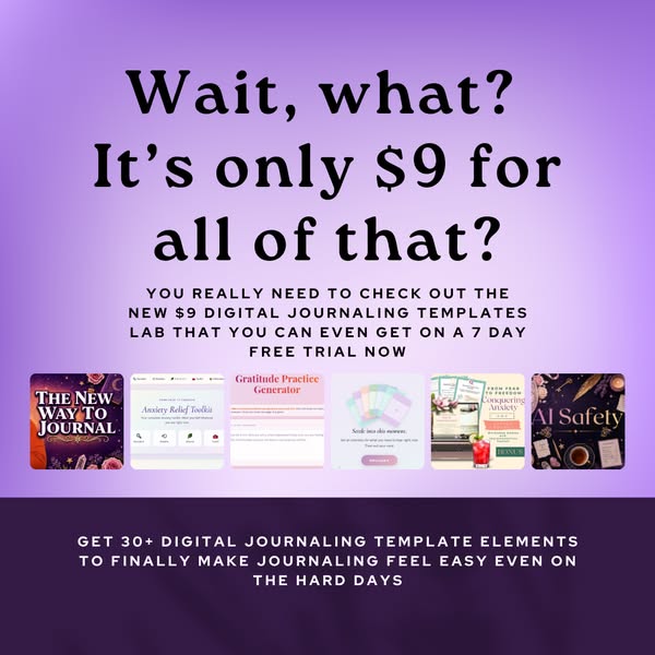 NEW $9 or FREE Digital Journaling Templates
