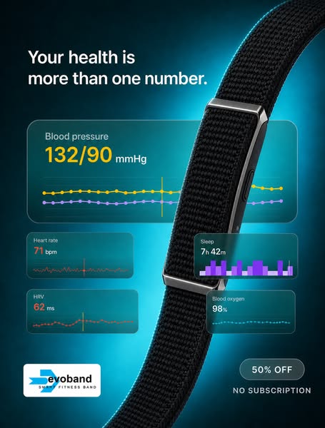 Evoband Health and Fitness Tracker