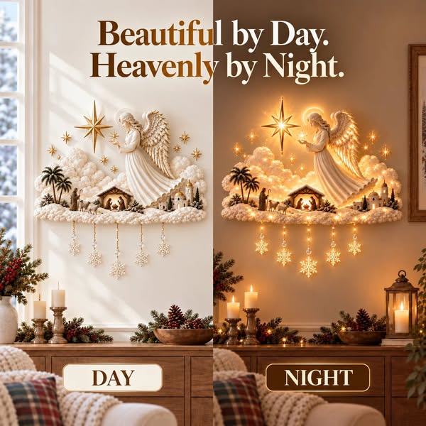 56 % Rabatt Christmas Blessing Angel Glow