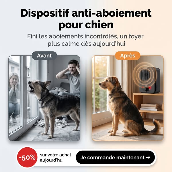 Dispositif anti-aboiement pour chien