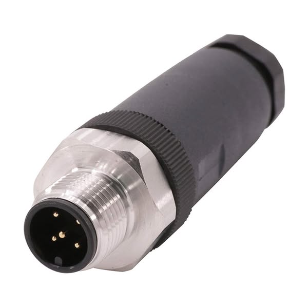 M12 Sensor connector straight Pin Screw connection, Number of poles 5-pole Cable outlet straight, Clamping range 6.0 mm - 8.0 mm