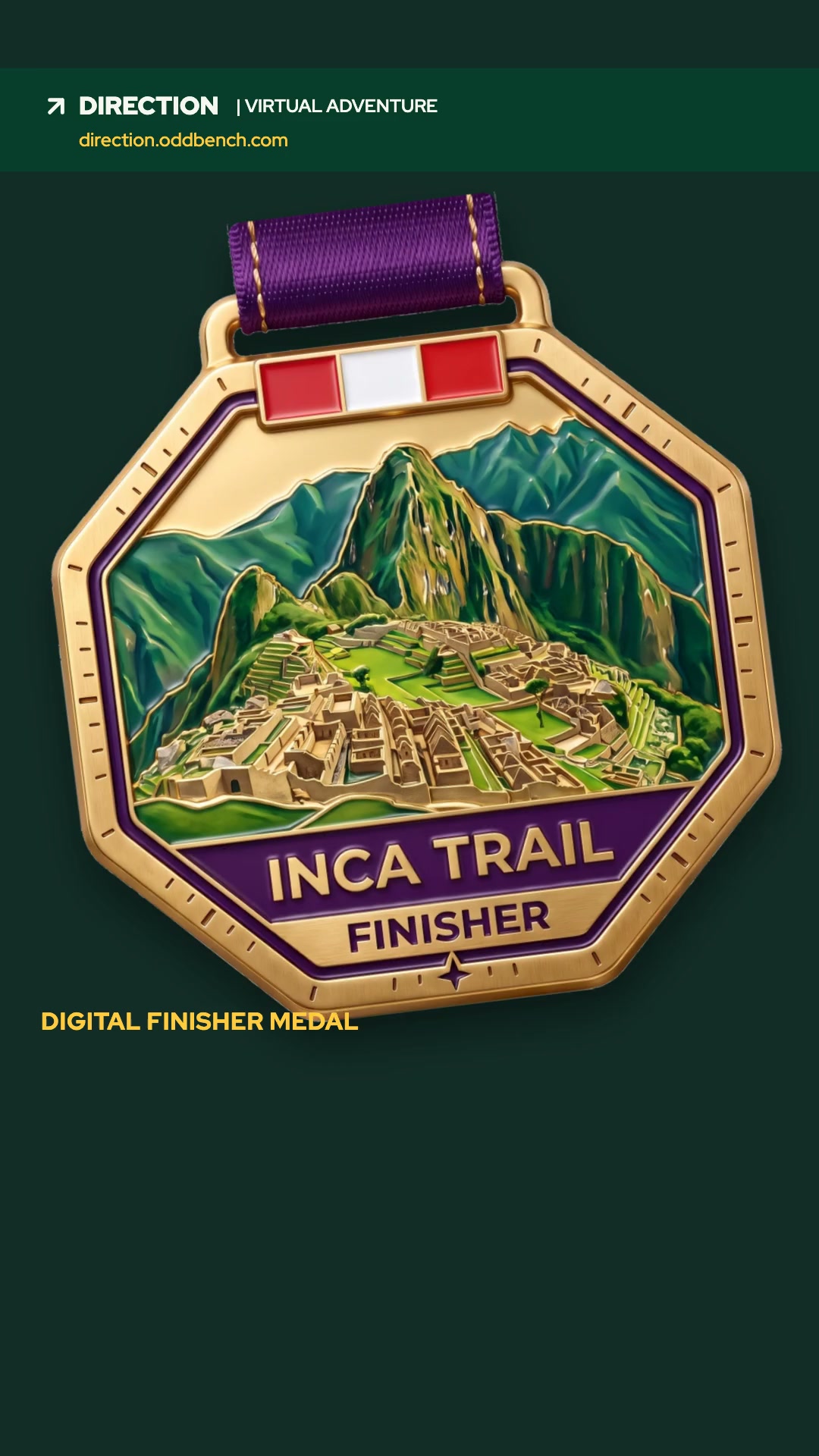 Your Inca Trail digital medal awaits