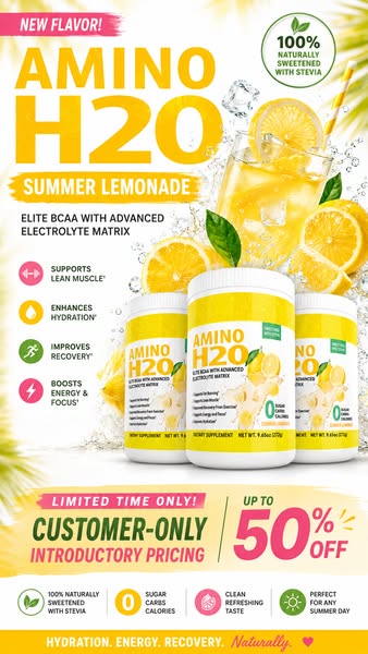 Introducing Summer Lemonade Amino H20™