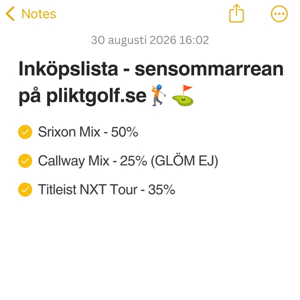 Vad står på din inköpslista?