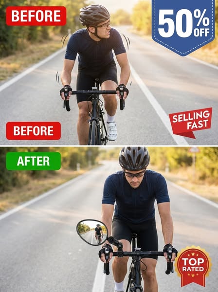 360 Degree Rotating Rearview Mirror