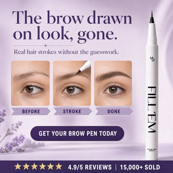 The brow pen that draws hair, not lines.