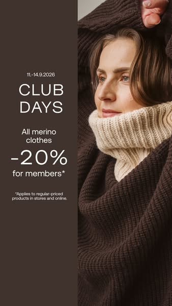 20% off for Merino Club members