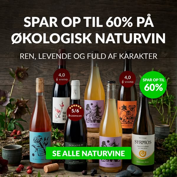 Spar op til 60% på økologisk naturvin
