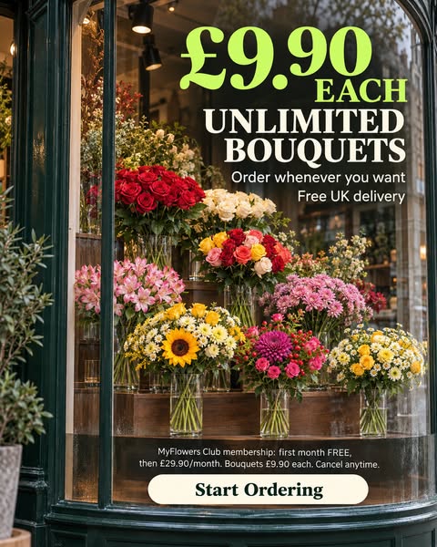 £9.90 Any Bouquet