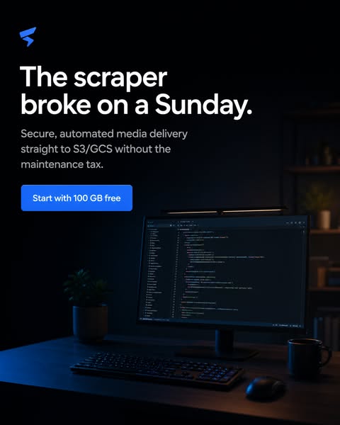 The scraper broke on a Sunday.