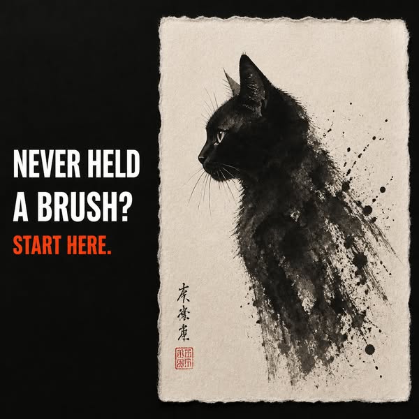 Learn The Ancient Japanese Art Of Painting Ink Cats