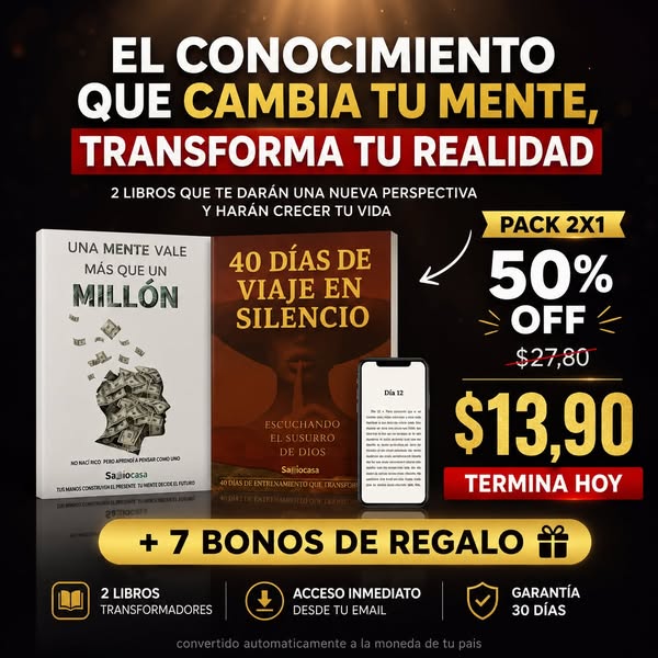 50% OFF termina hoy: los 2 libros por $13,90