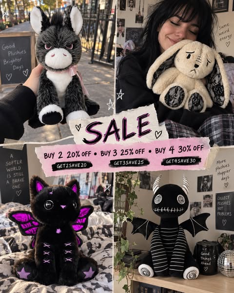 Halloween Sale is on Any 2 15% off · BOO2
Any 3 25% off · BOO3
Any 4 35% off · BOO4