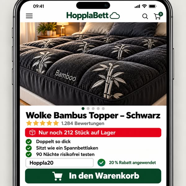 Nur heute 20 % mit Hoppla20