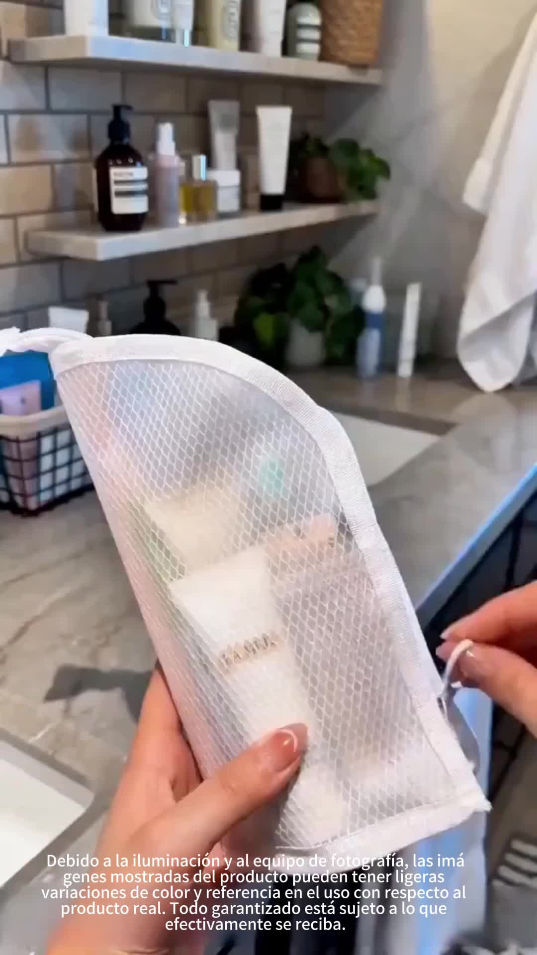 Trousse de toilette de voyage étanche autoportante