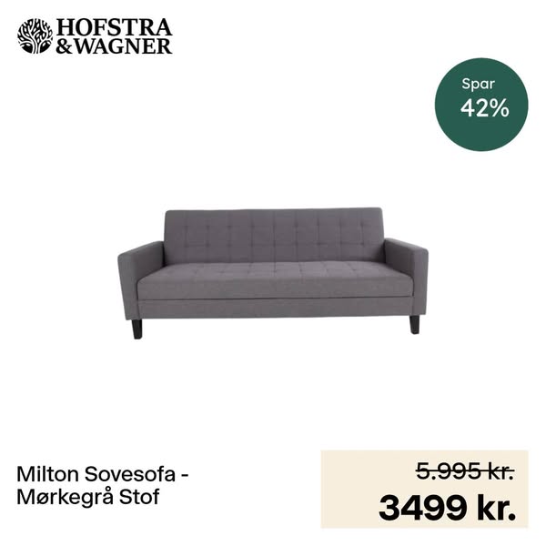 Gratis levering på alle sofaer
