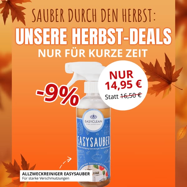 Die Herbstputz-Deals von EASYCLEAN!