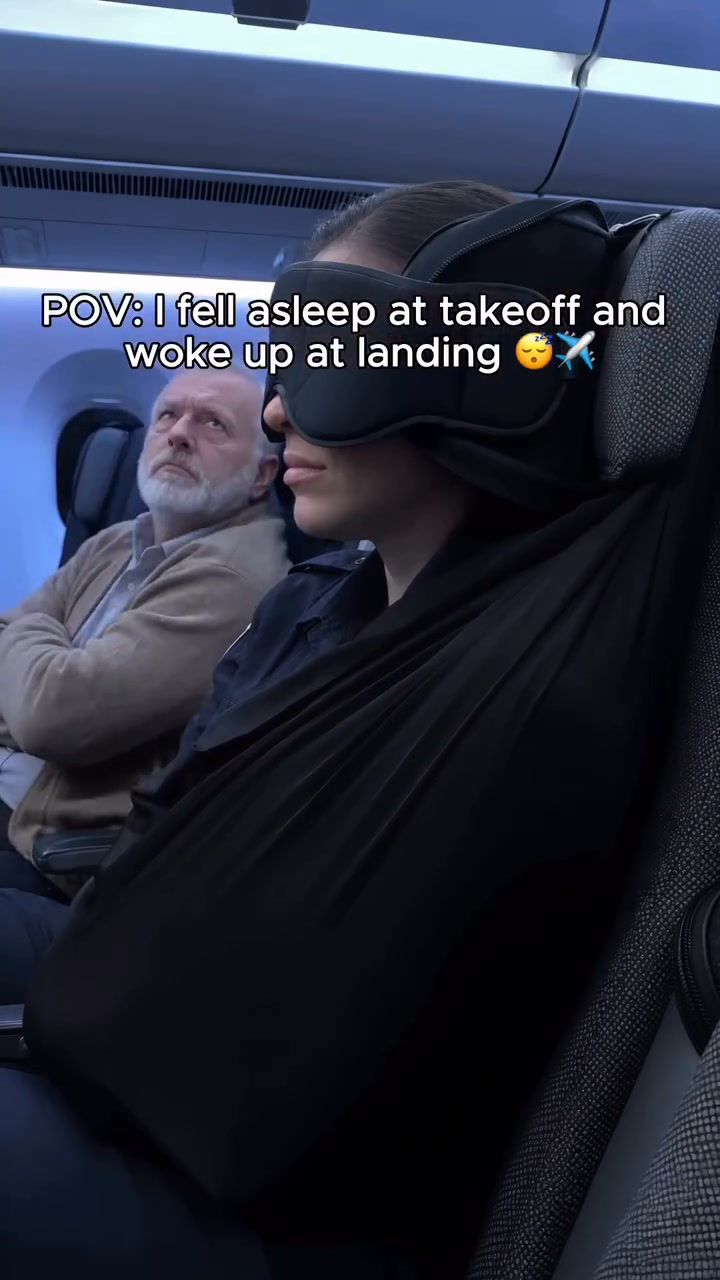 Neck pillow, blanket & eye mask in one