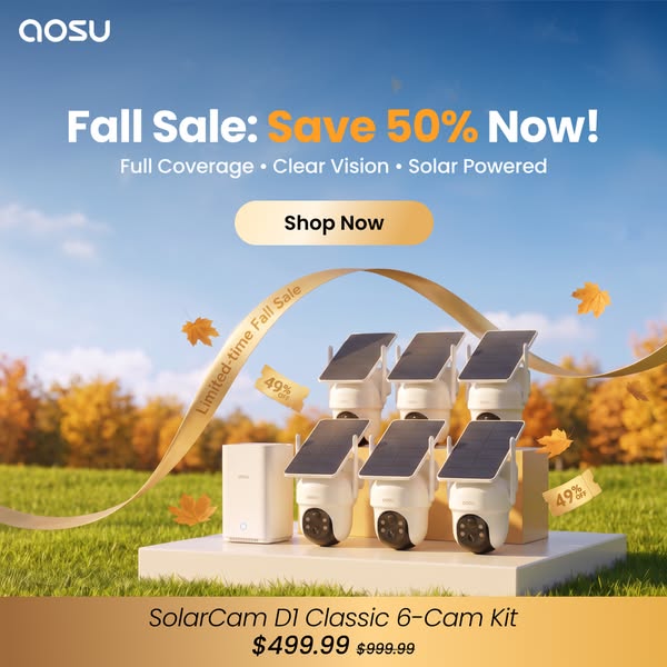 aosu Smart Security for Peace of Mind – Up to 65% OFF