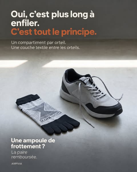 Chaussettes 5 orteils · Garantie Terrain
