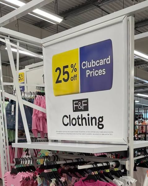 25% Off Adult Clothing with Clubcard - Instore and Online (i