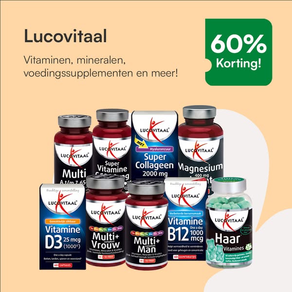 Tot 60% korting op Lucovitaal