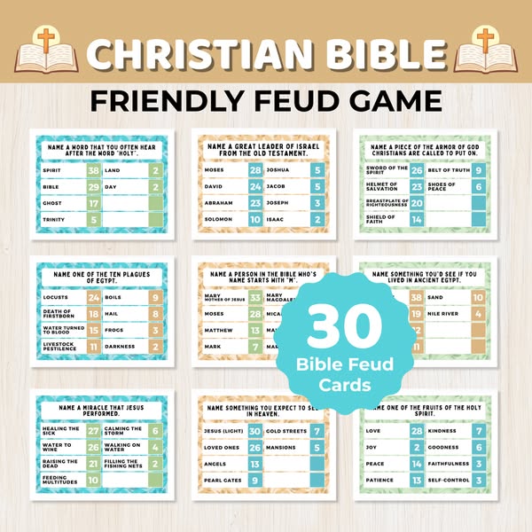 90% Off Christian Bible Friendly Feud Game