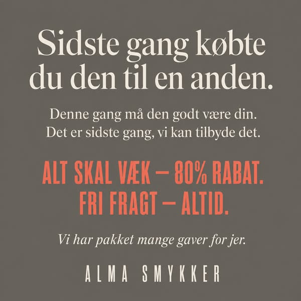 Alt skal væk — 80%.