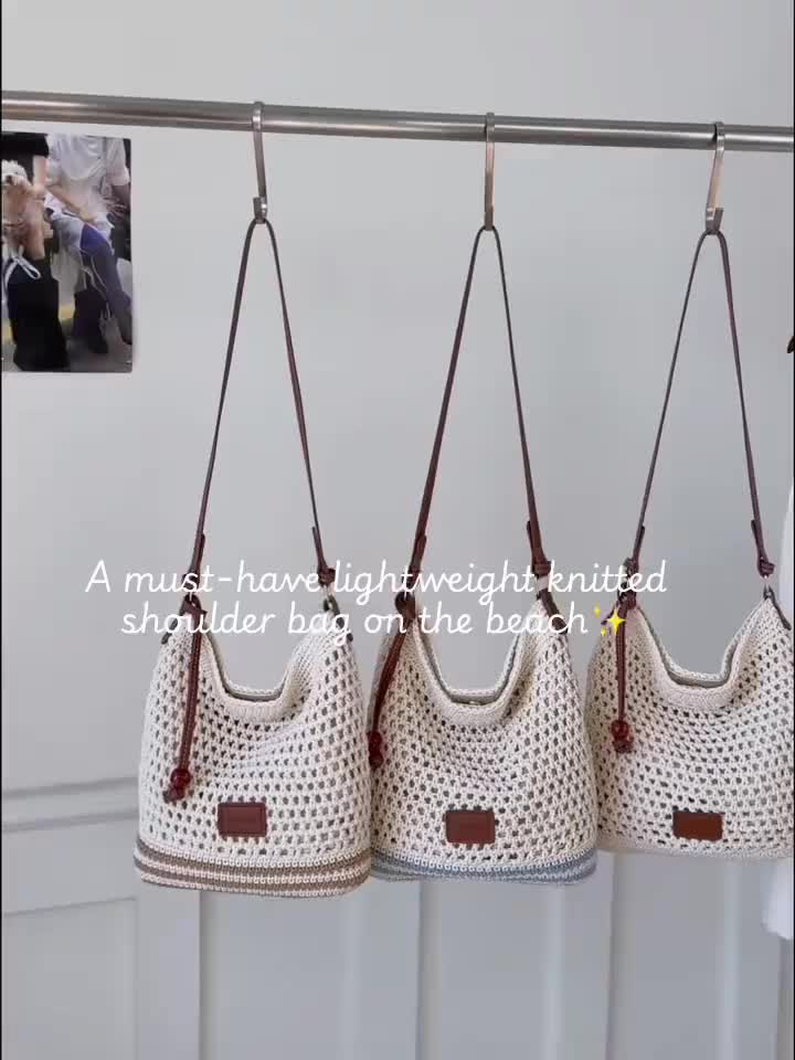 Crochet Hollow Tote Bag