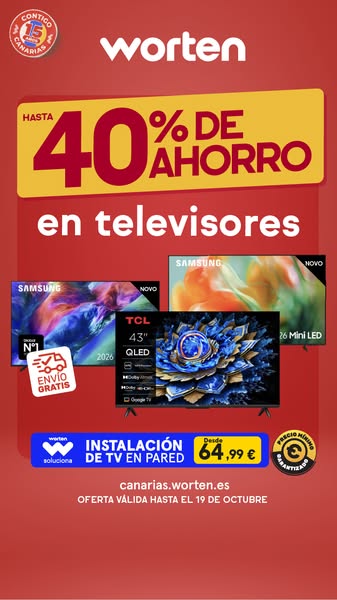 40% de Ahorro en TV