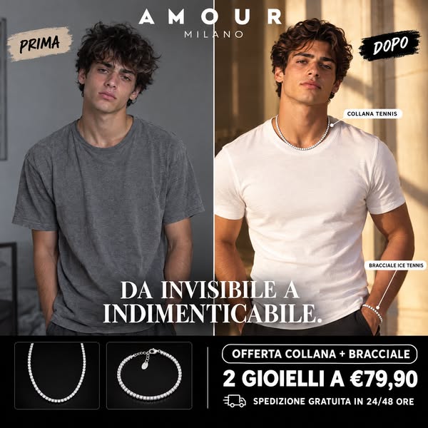 2 gioielli 79,90€ · per sempre, non una settimana