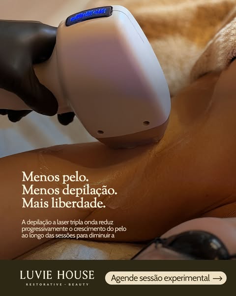 Menos pelos. Mais liberdade.