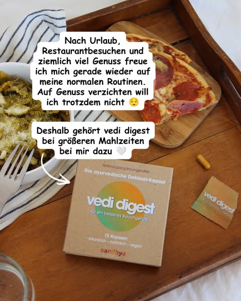 Schwer gegessen. Bauch rebelliert. Kennst du das?