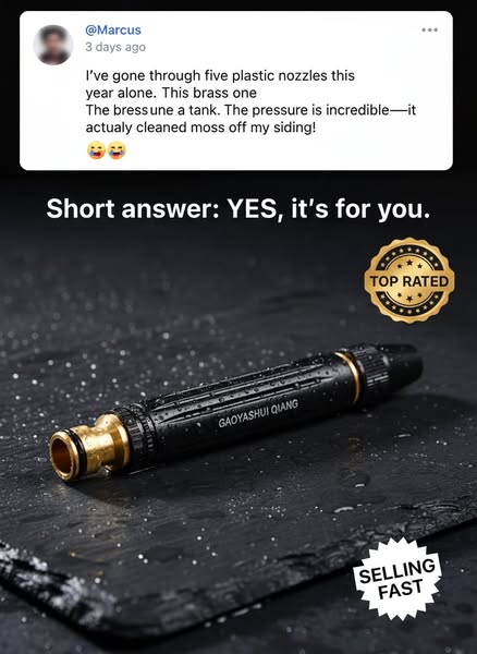 Heavy Duty Adjustable Twist Hose Nozzle Jet Sweeper Nozzle