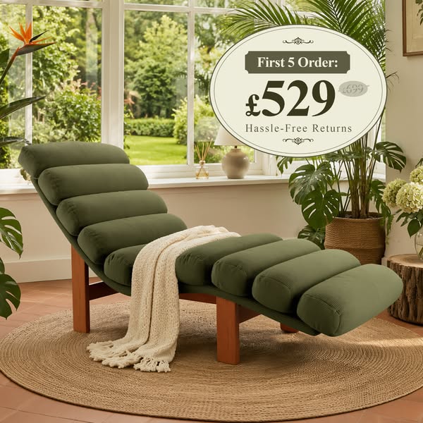 Ergonomic Chaise Lounge for Everyday Relaxing