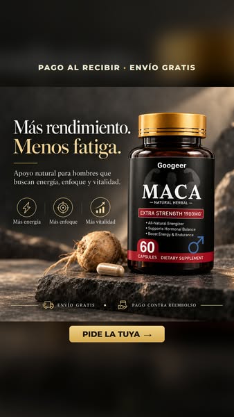 Maca 1900 mg · Envío gratis y pago al recibir