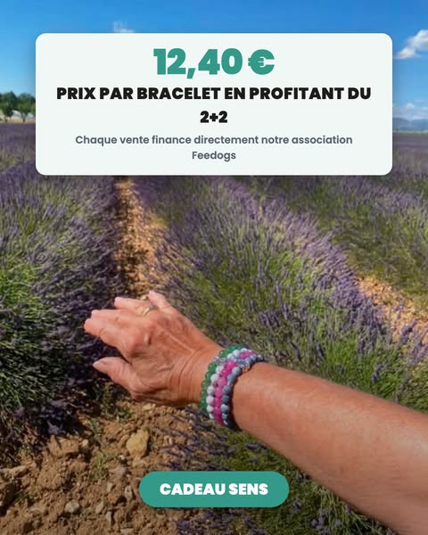 1 bracelet = 10 repas ce soir