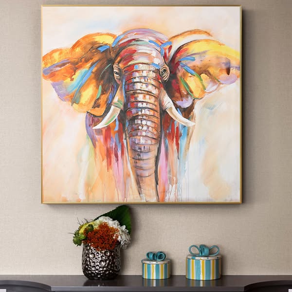 Toile - Elephant Colors